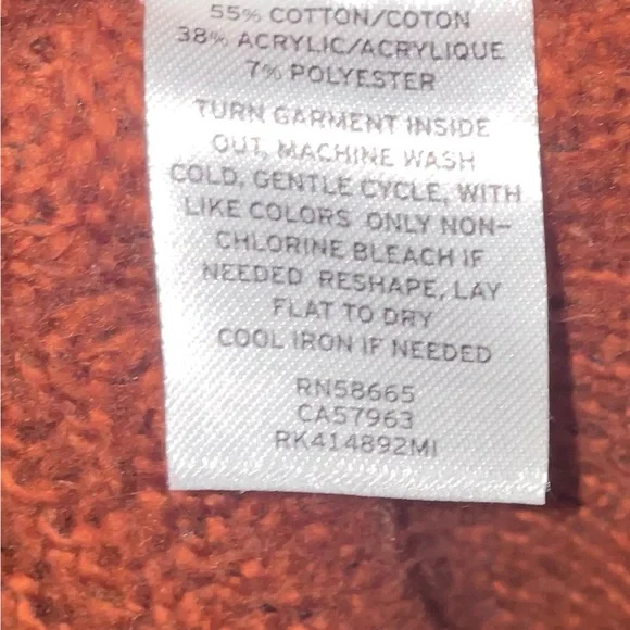 Winter knit sweater (auburn color) - Picture 3 of 3